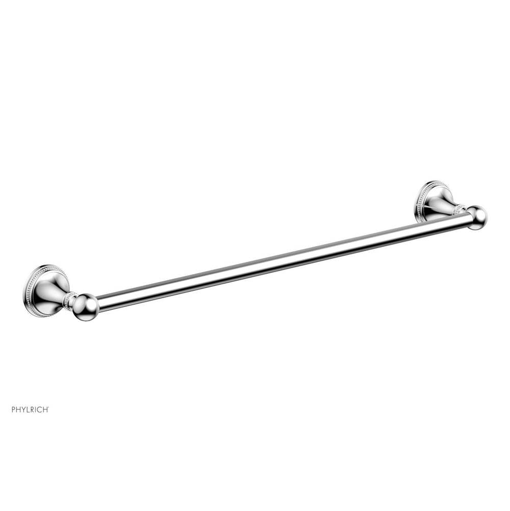 Phylrich - BEADED 24'' Towel Bar 207-71 - Satin Brass