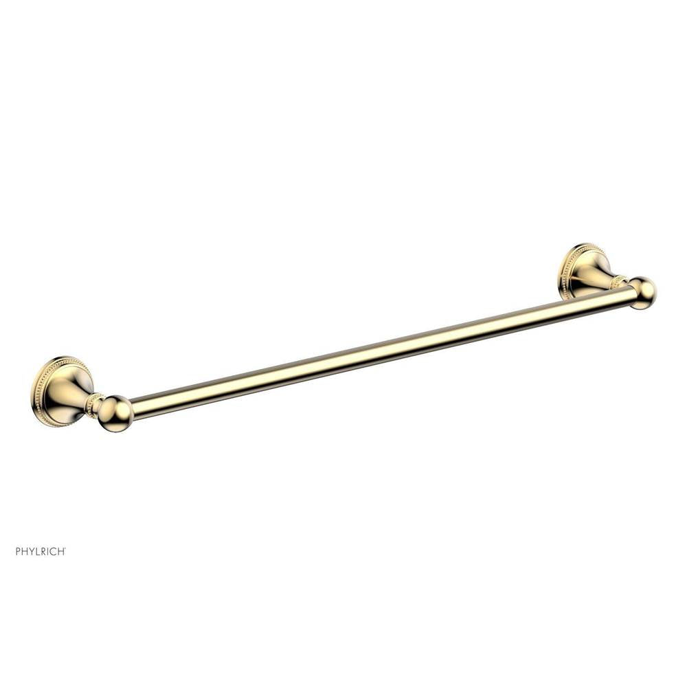 Phylrich - BEADED 24'' Towel Bar 207-71 - Polished Nickel