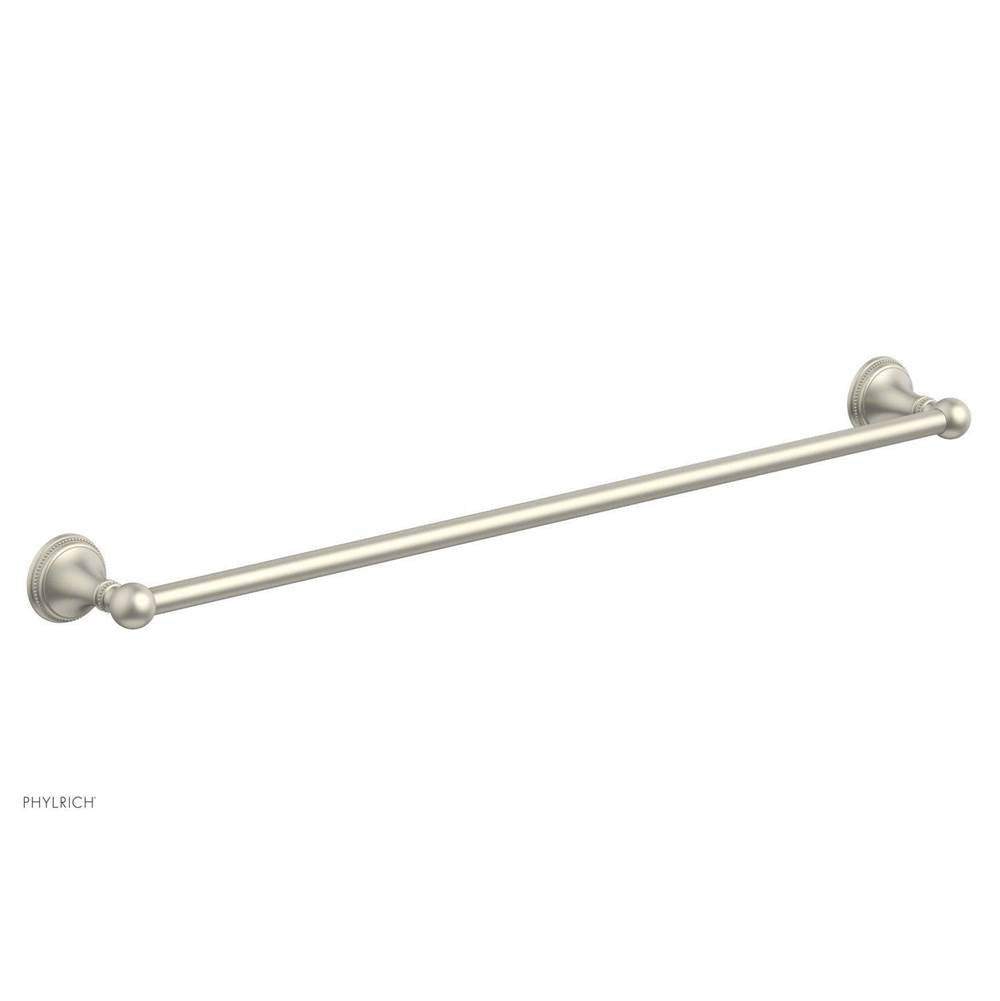 Phylrich - BEADED 30'' Towel Bar 207-72 - Burnished Nickel