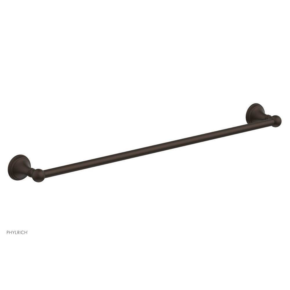 Phylrich - BEADED 30'' Towel Bar 207-72 - Antique Bronze