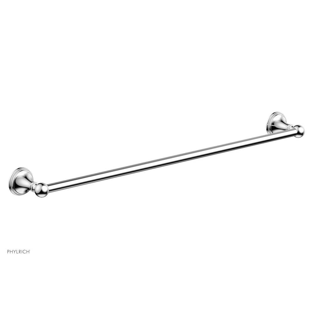 Phylrich - BEADED 30'' Towel Bar 207-72 - Satin Brass