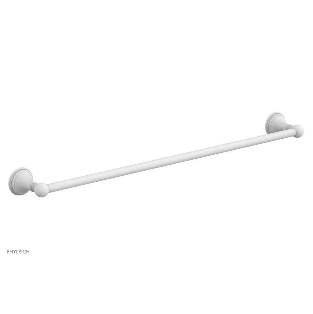 Phylrich - BEADED 30'' Towel Bar 207-72 - Satin White