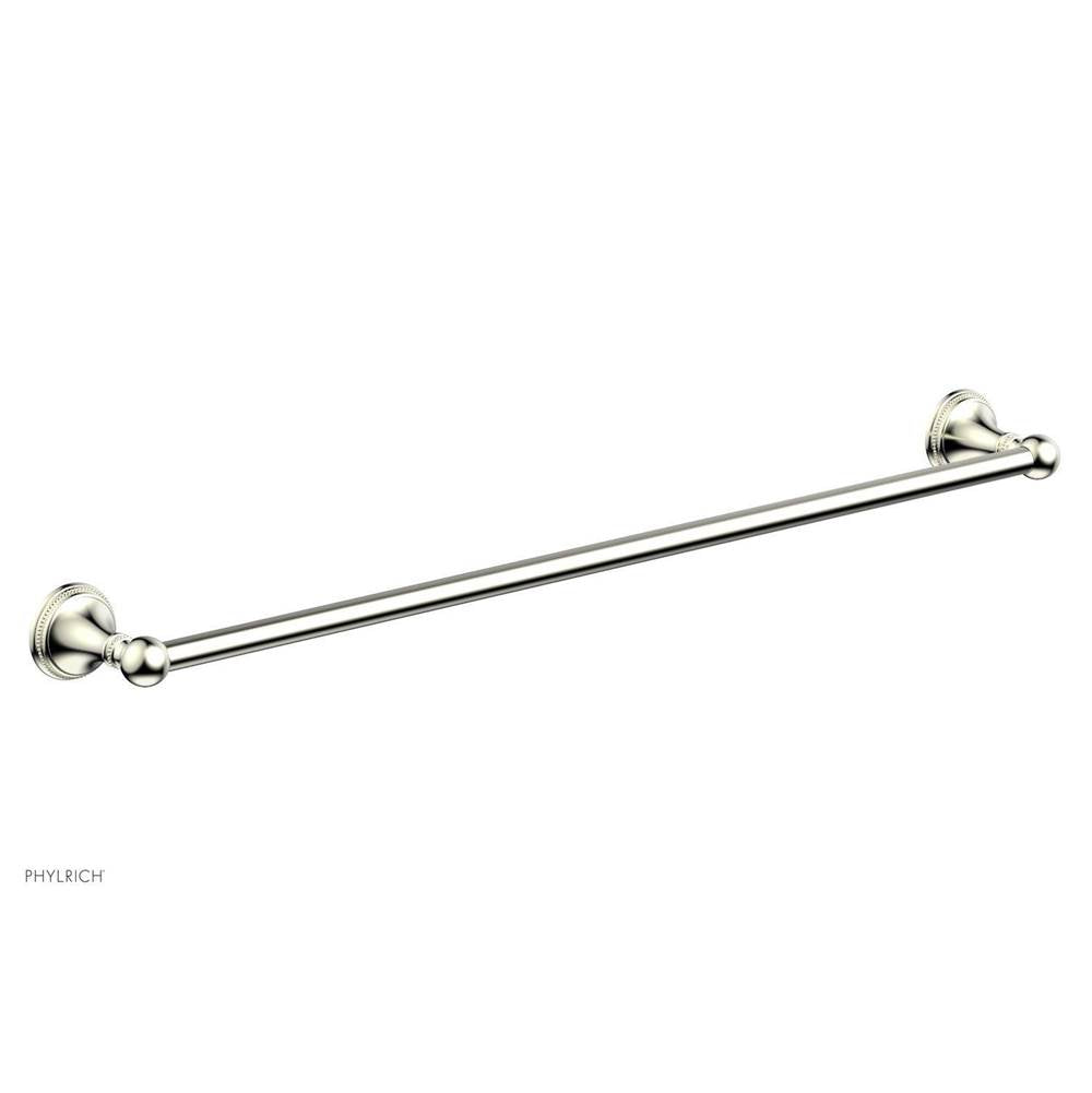 Phylrich - BEADED 30'' Towel Bar 207-72 - Polished Brass