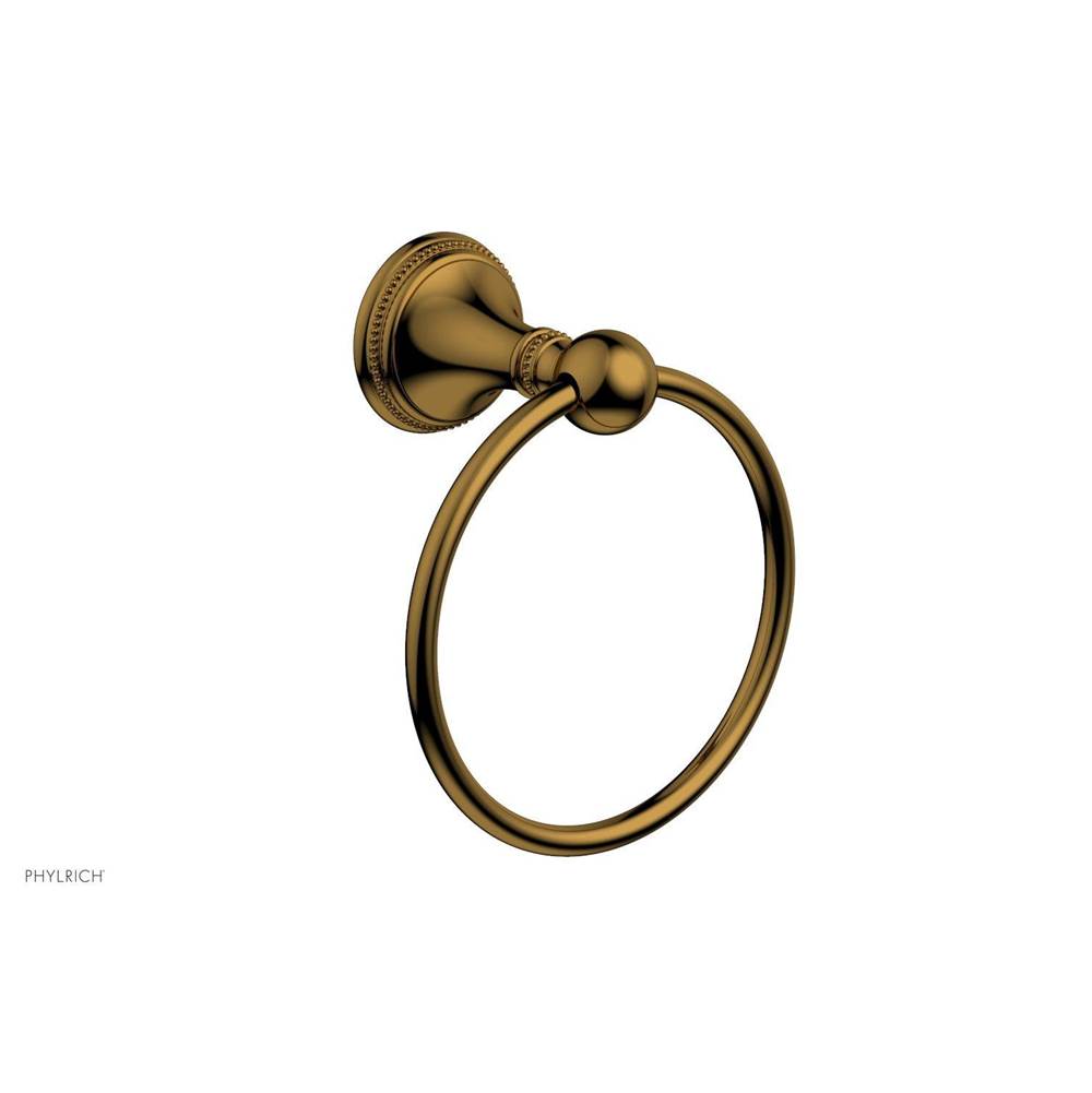 Phylrich - BEADED Towel Ring 207-75 - French Brass