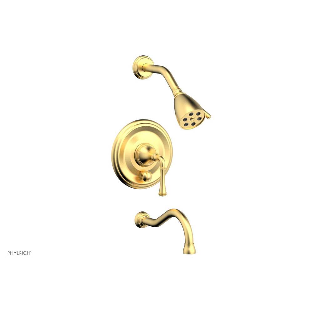 Phylrich - COINED Pressure Balance Tub and Shower Set - Lever Handle 208-26 - Polished Chrome