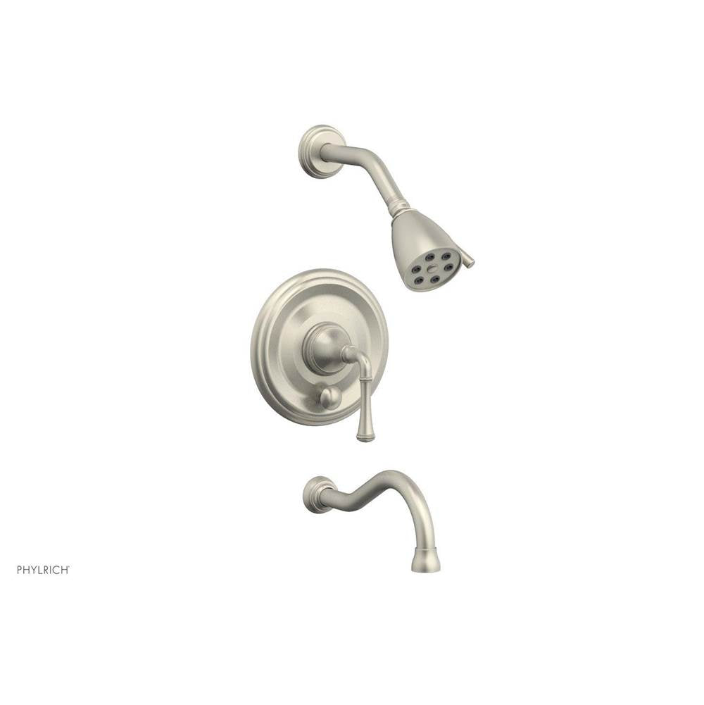 Phylrich - COINED Pressure Balance Tub and Shower Set - Lever Handle 208-26 - Burnished Nickel