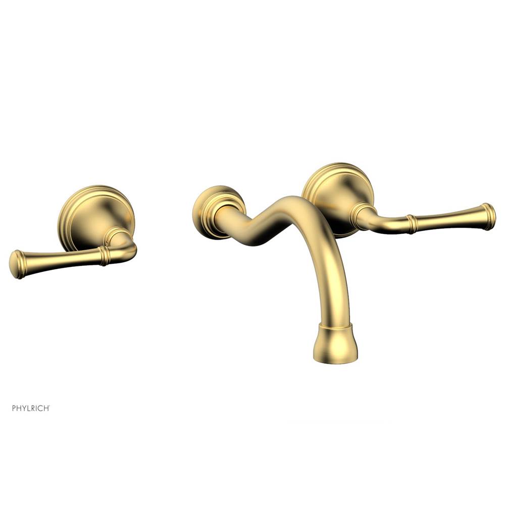 Phylrich - COINED Wall Tub Set - Lever Handles 208-56 - Satin chrome