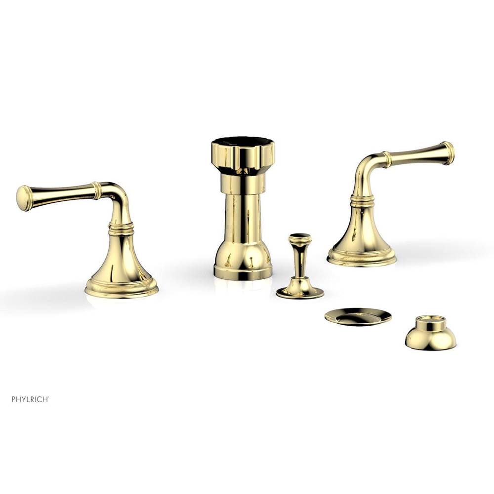 Phylrich - COINED Four Hole Bidet Set 208-60 - Polished Brass
