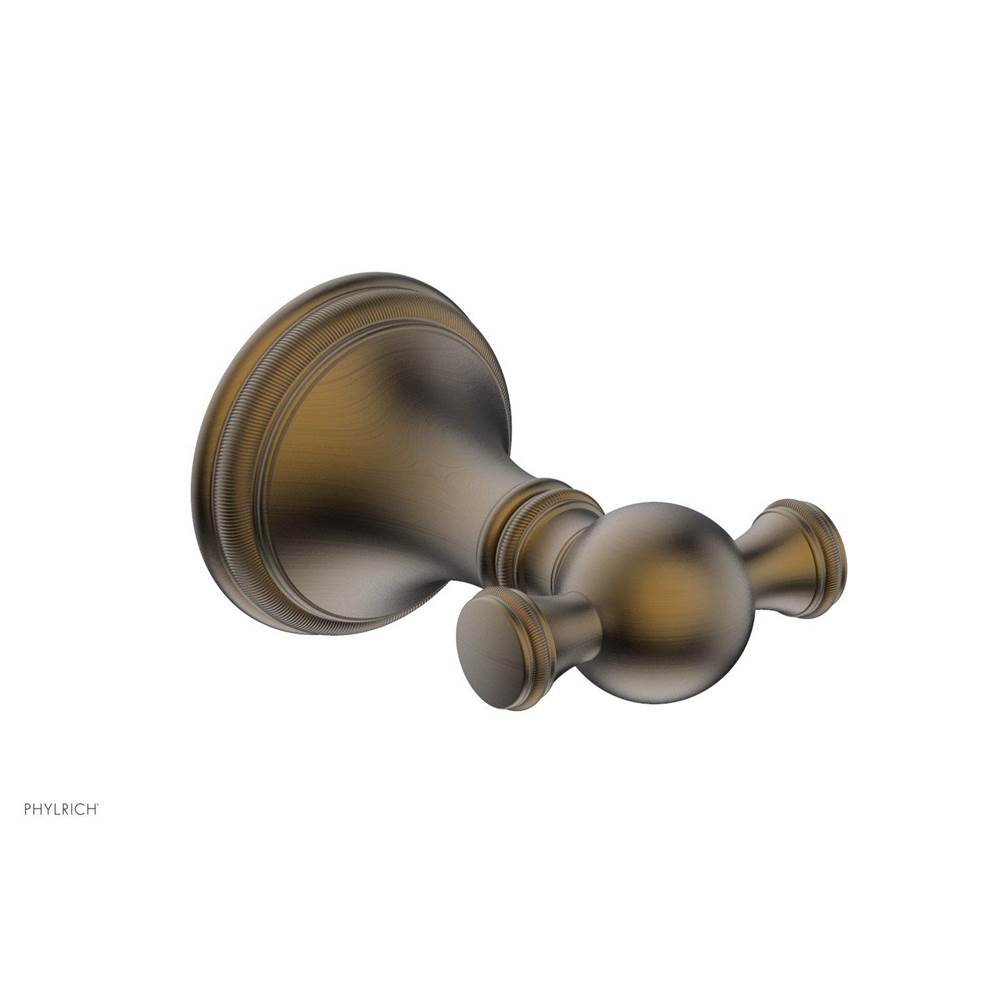 Phylrich - COINED Robe Double Hook 208-77 - Old English Brass