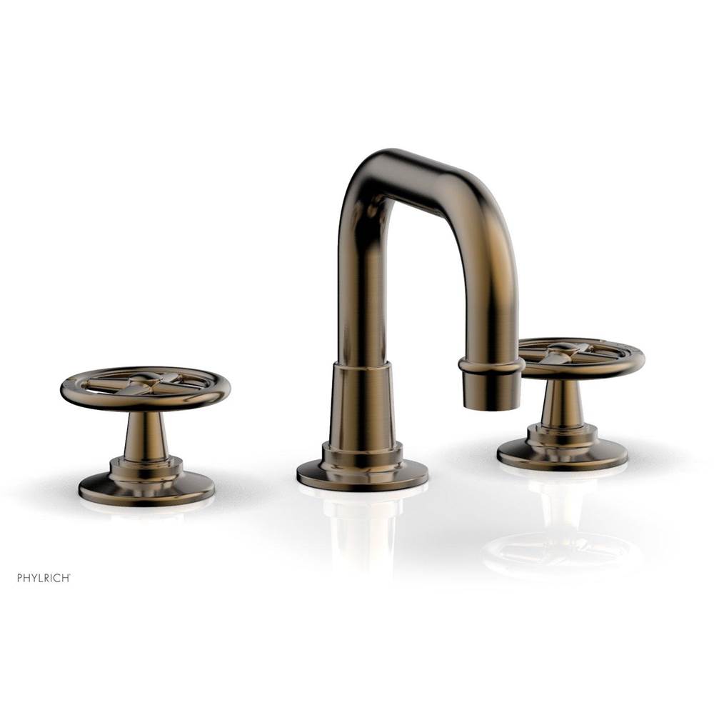 Phylrich - Ws Faucet Works, Low Spt, Cross Handles - Antique Brass