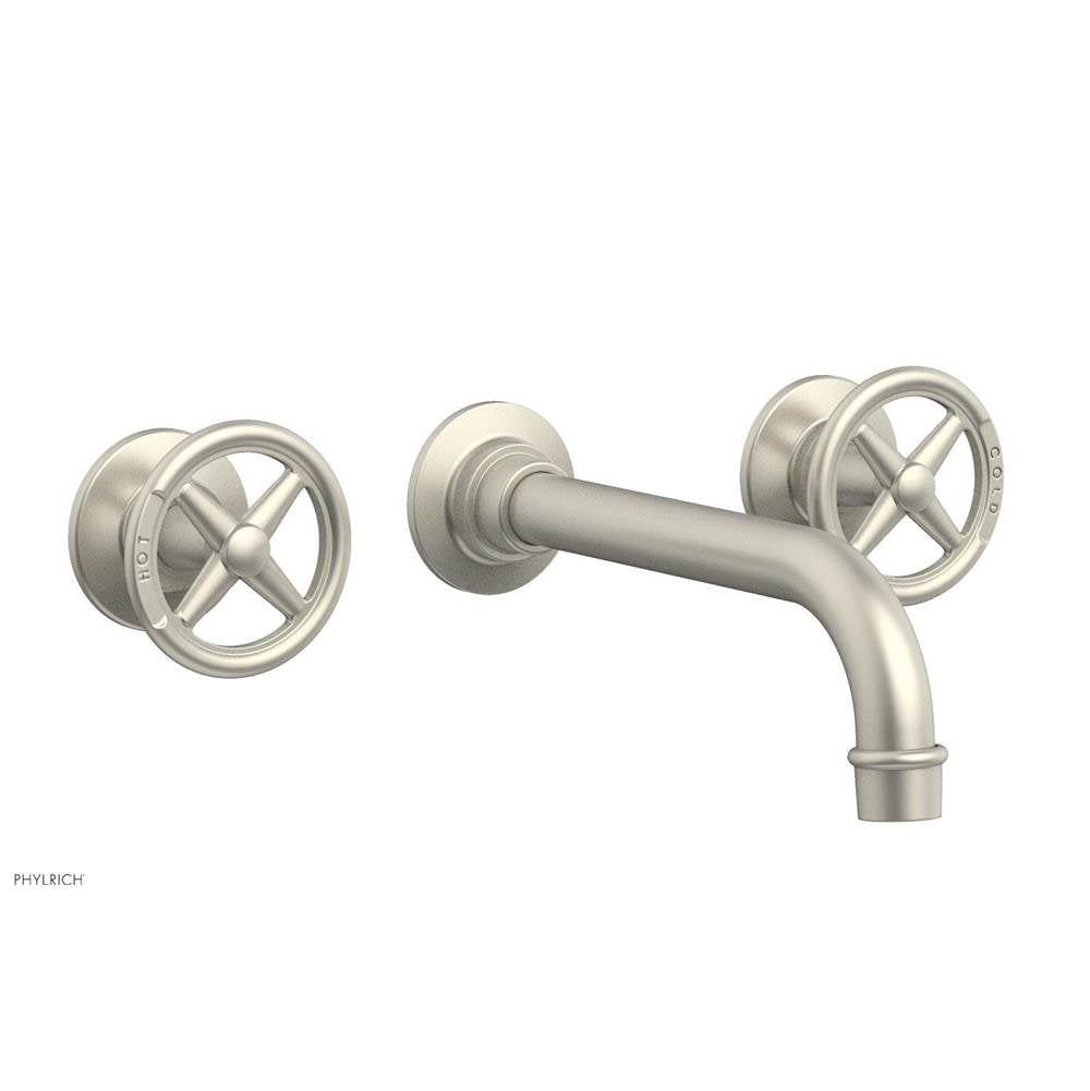 Phylrich - Wall Lav Faucet Works, Cross Handles - Burnished Nickel
