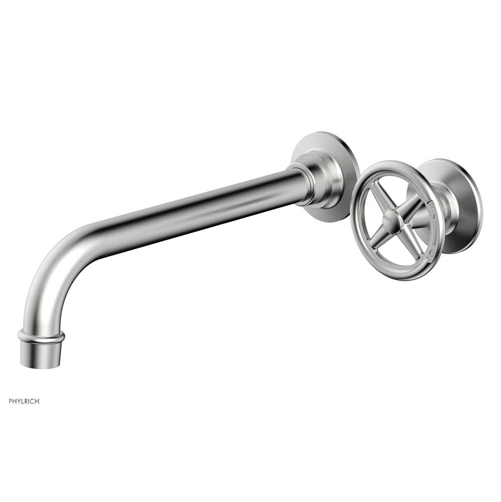 Phylrich - Single Hdl W/L W 10'' Spt Works Cross - Satin chrome