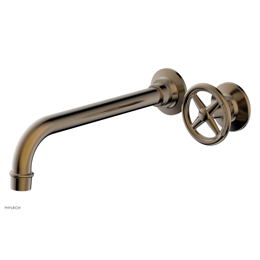 Phylrich - Single Hdl W/L W 10'' Spt Works Cross - Antique Brass