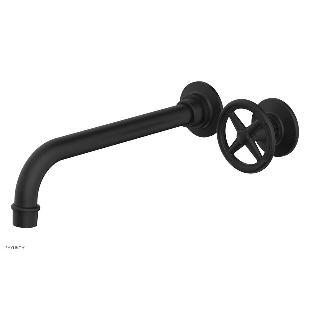 Phylrich - Single Hdl W/L W 10'' Spt Works Cross - Matte Black