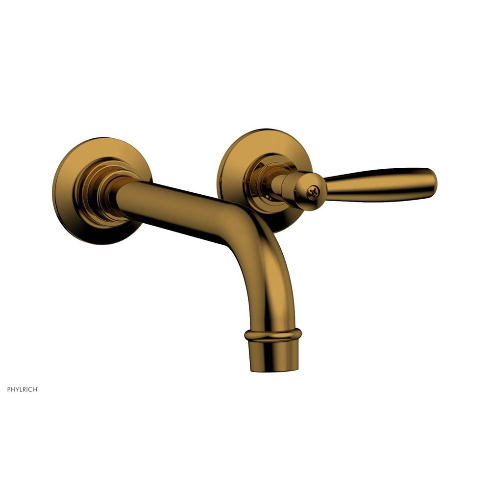 Phylrich - Wall Lav Single Works, Lever Handle - French Brass
