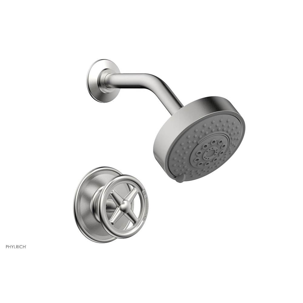 Phylrich - Pb Shwr Kit Works, Cross Handle - Satin chrome