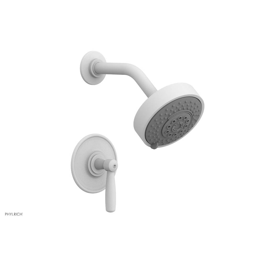 Phylrich - Pb Shwr Kit Works, Lever Handle - Satin White