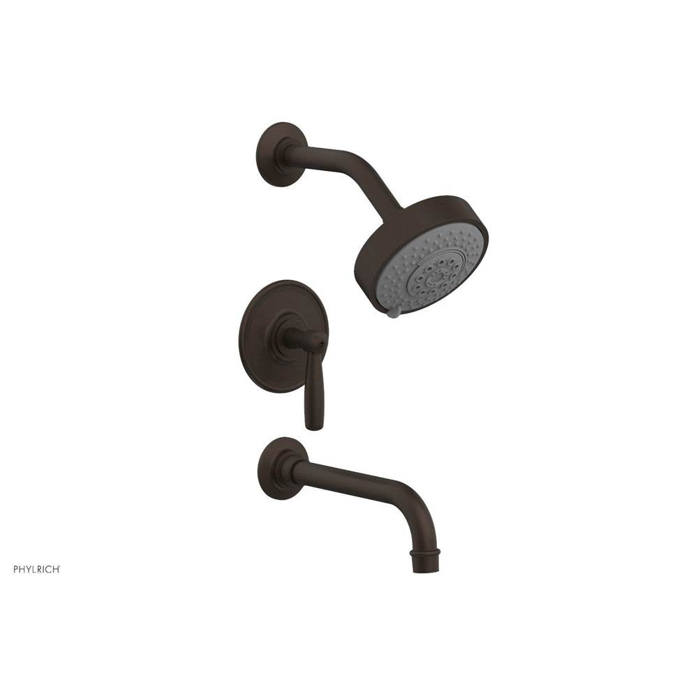 Phylrich - Pb Tub & Shwr Kit Works, Lever Handle - Antique Bronze