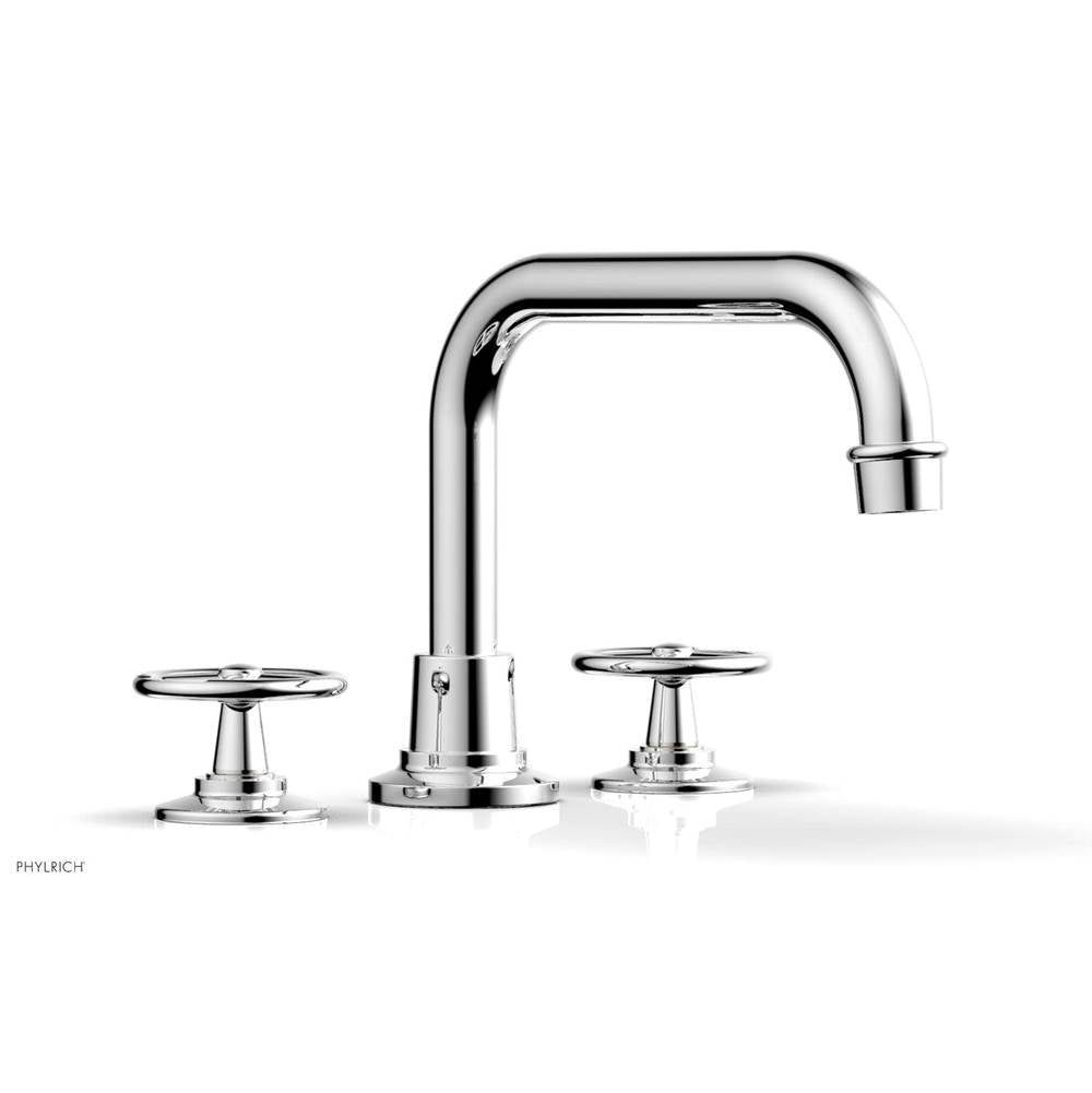 Phylrich - Deck Tub Set Works, Cross Handle - Polished Chrome