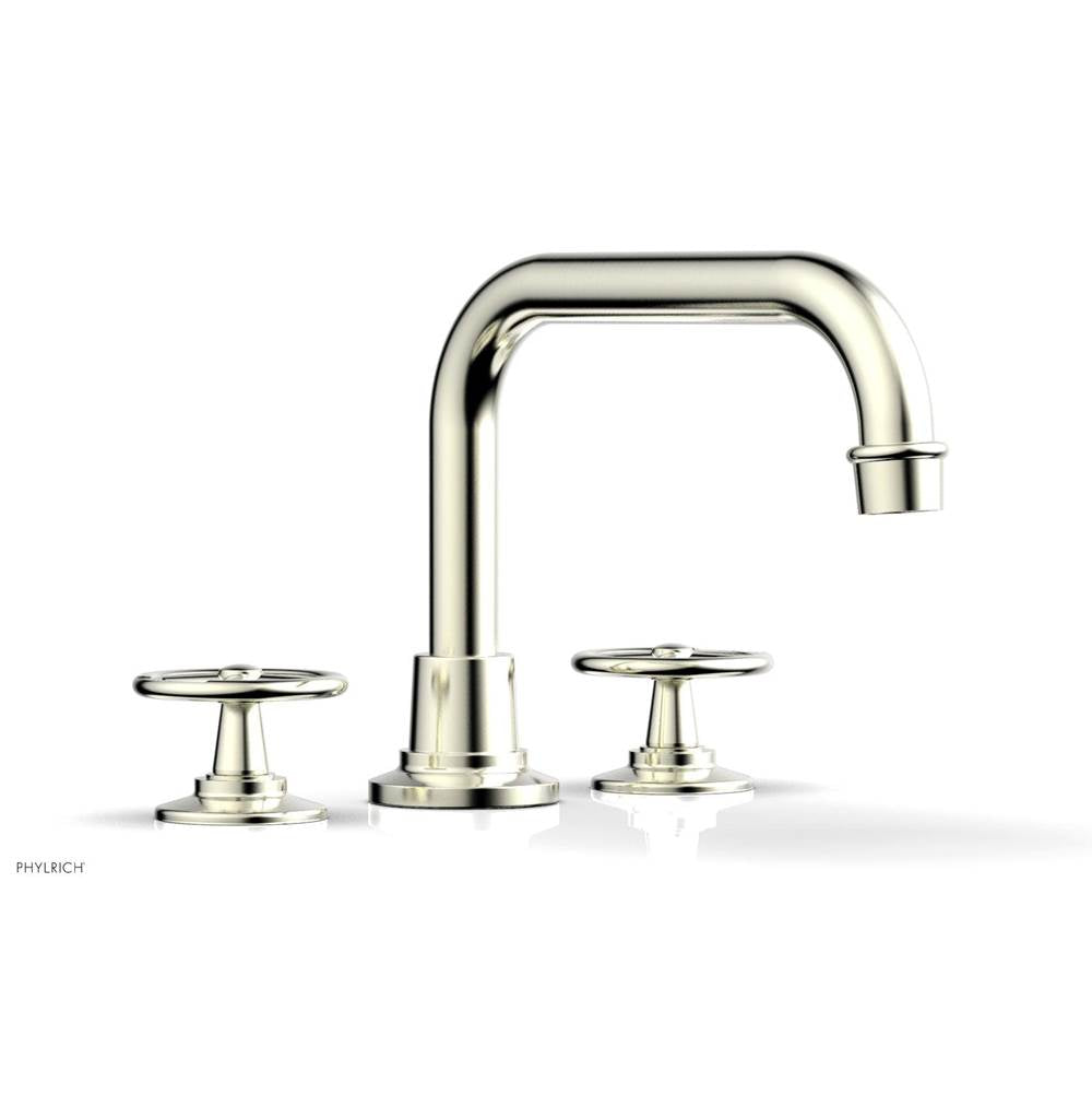Phylrich - Deck Tub Set Works, Cross Handle - Satin Nickel