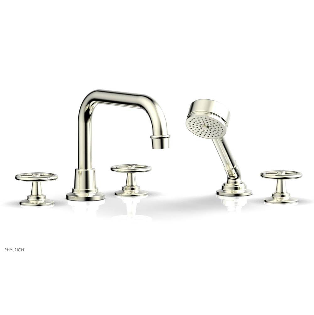 Phylrich - Deck Tub Set Works W/ Hs, Cross Handle - Matte Black