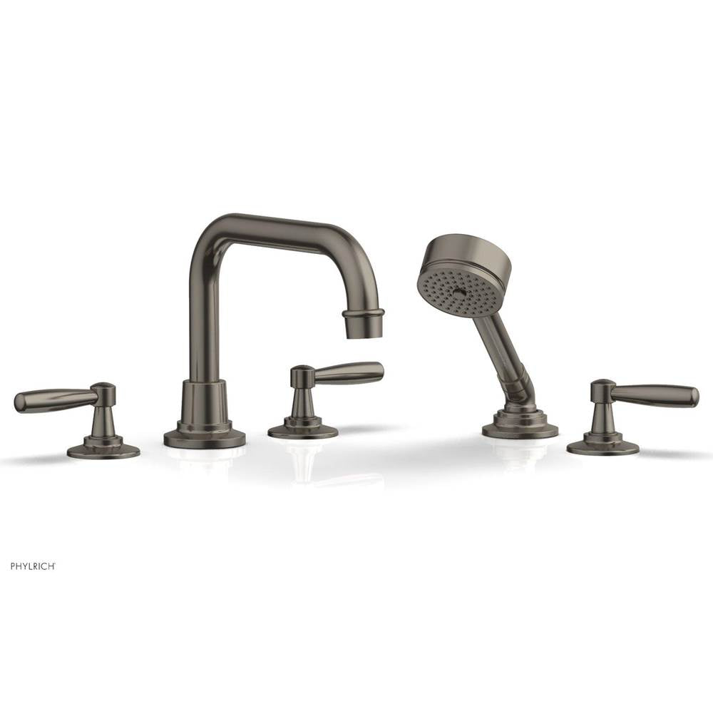 Phylrich - Deck Tub Set Works W/ Hs, Lever Handle - Satin chrome