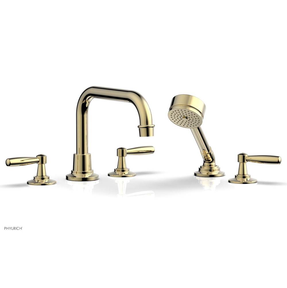 Phylrich - Deck Tub Set Works W/ Hs, Lever Handle - Burnished Nickel