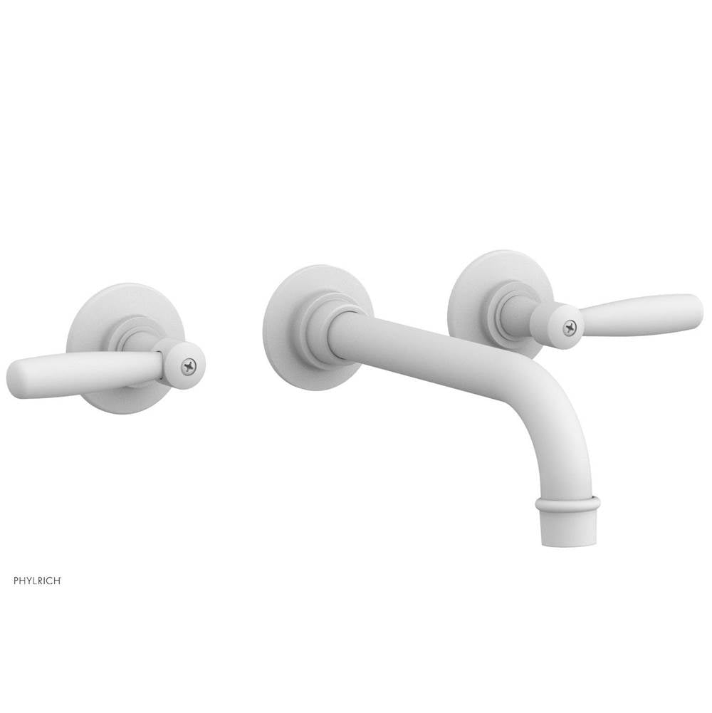 Phylrich - Wall Tub Set Works, Lever Handle - Satin White