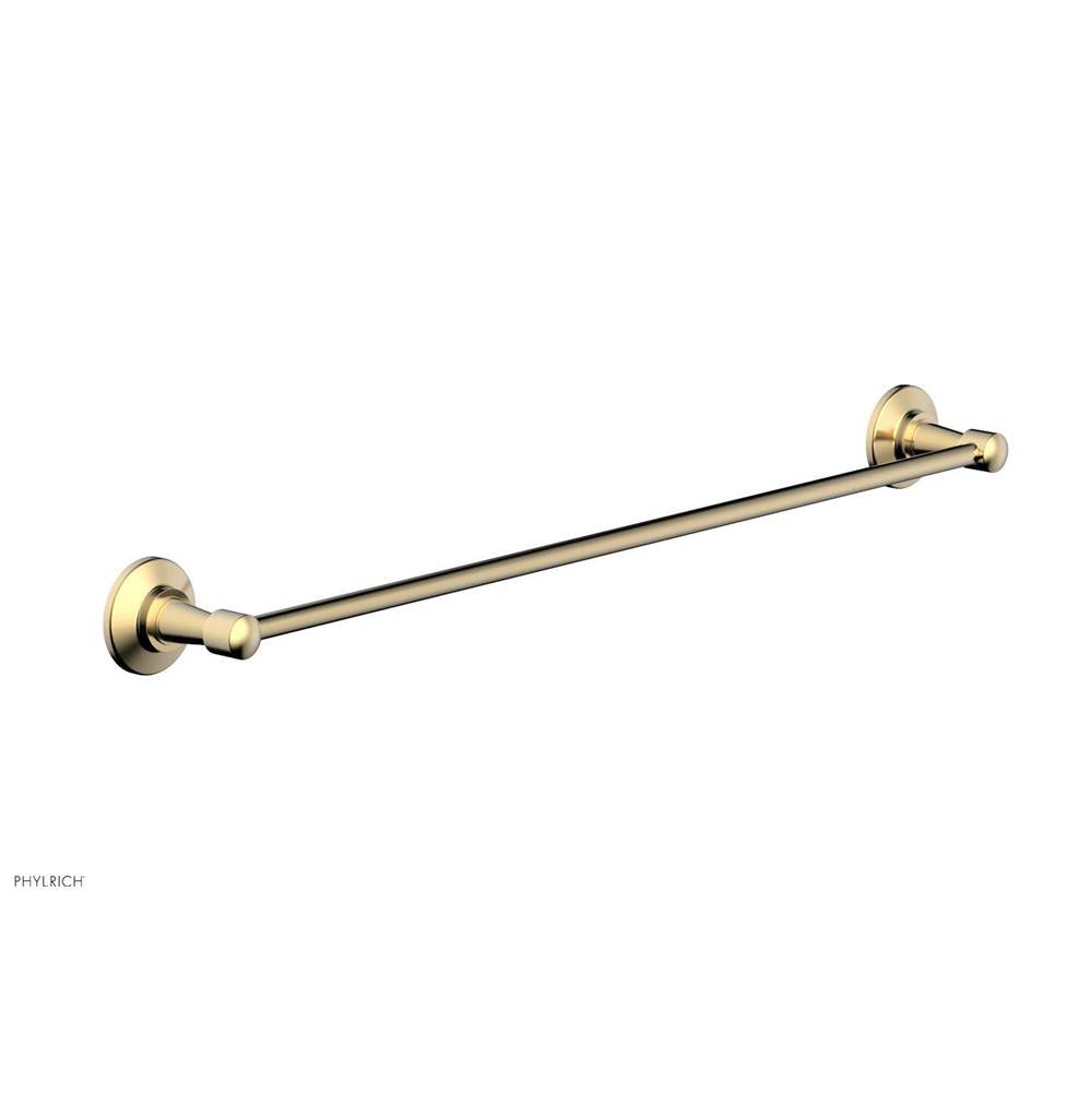 Phylrich - 24'' Works Towel Bar - Satin Brass