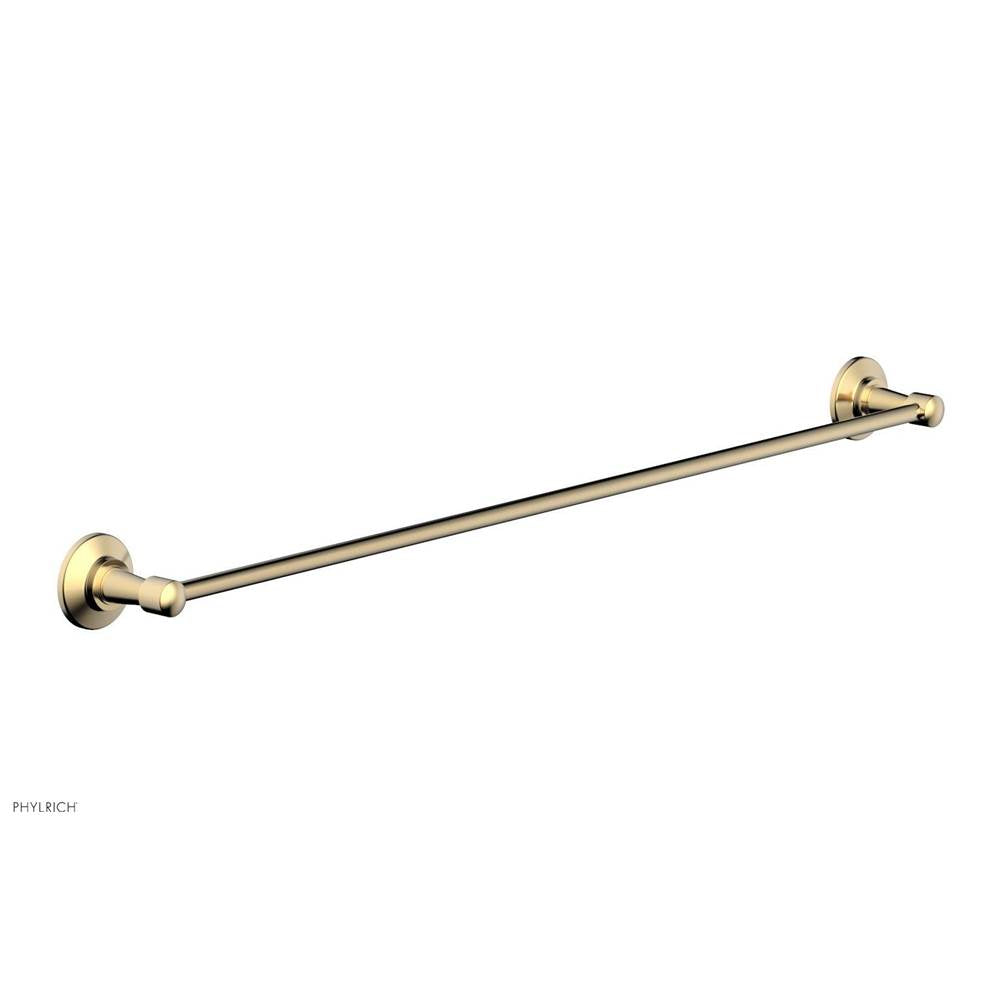 Phylrich - 30'' Works Towel Bar - Satin Brass
