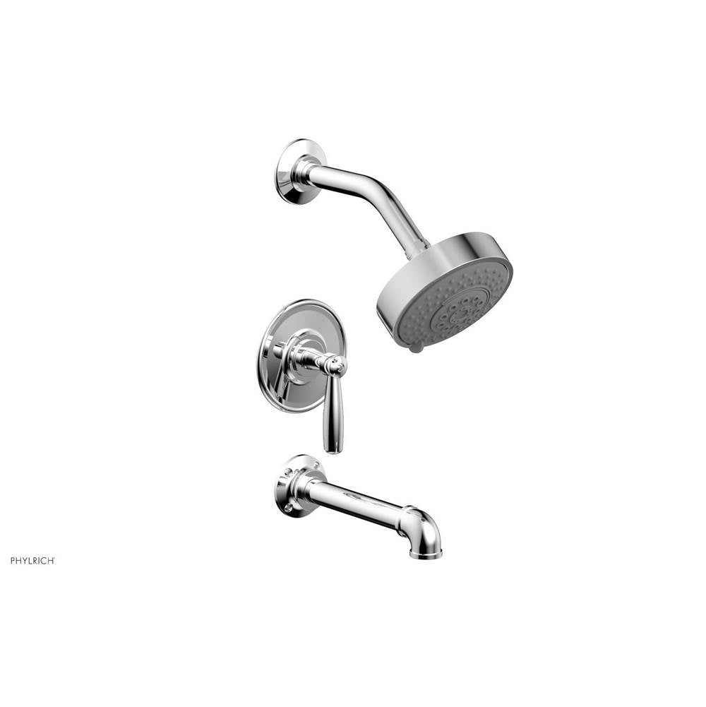 Phylrich - Pressure Balance Tub & Shower Kit, Lever Handle - Polished Chrome
