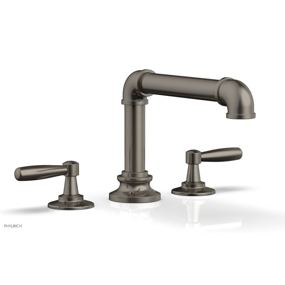 Phylrich - Deck Tub Set Works Industrial, Lever Handle - Pewter