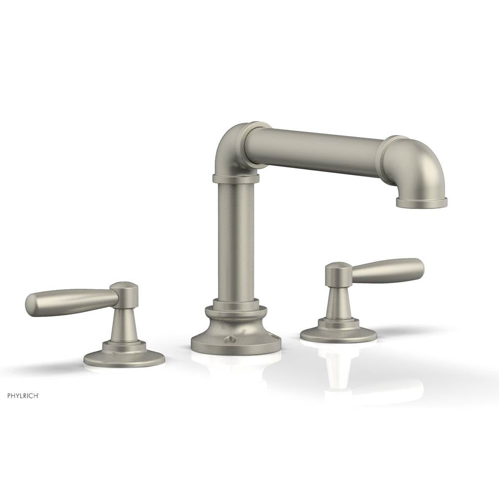 Phylrich - Deck Tub Set Works Industrial, Lever Handle - Burnished Nickel