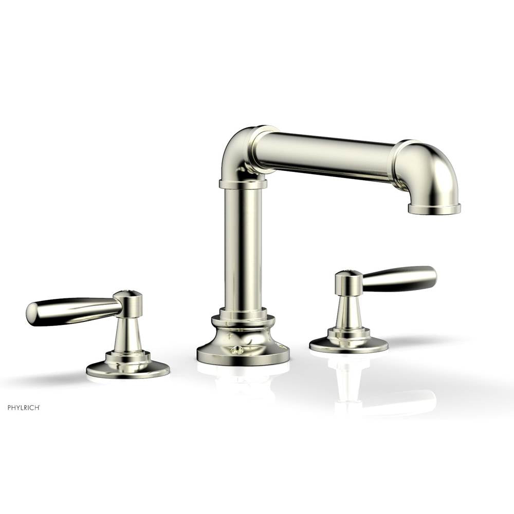 Phylrich - Deck Tub Set Works Industrial, Lever Handle - Satin Nickel