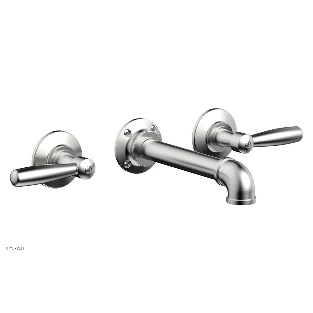 Phylrich - Wall Tub Set Works Industrial, Lever Handle - Satin chrome