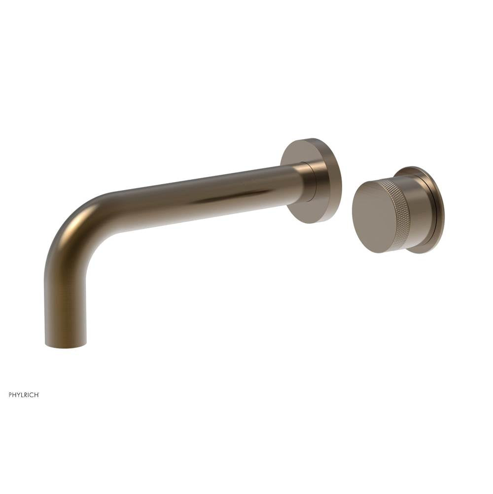 Phylrich - 7 1/2'' Single Handle Lav Set Knurled Handle - Antique Brass