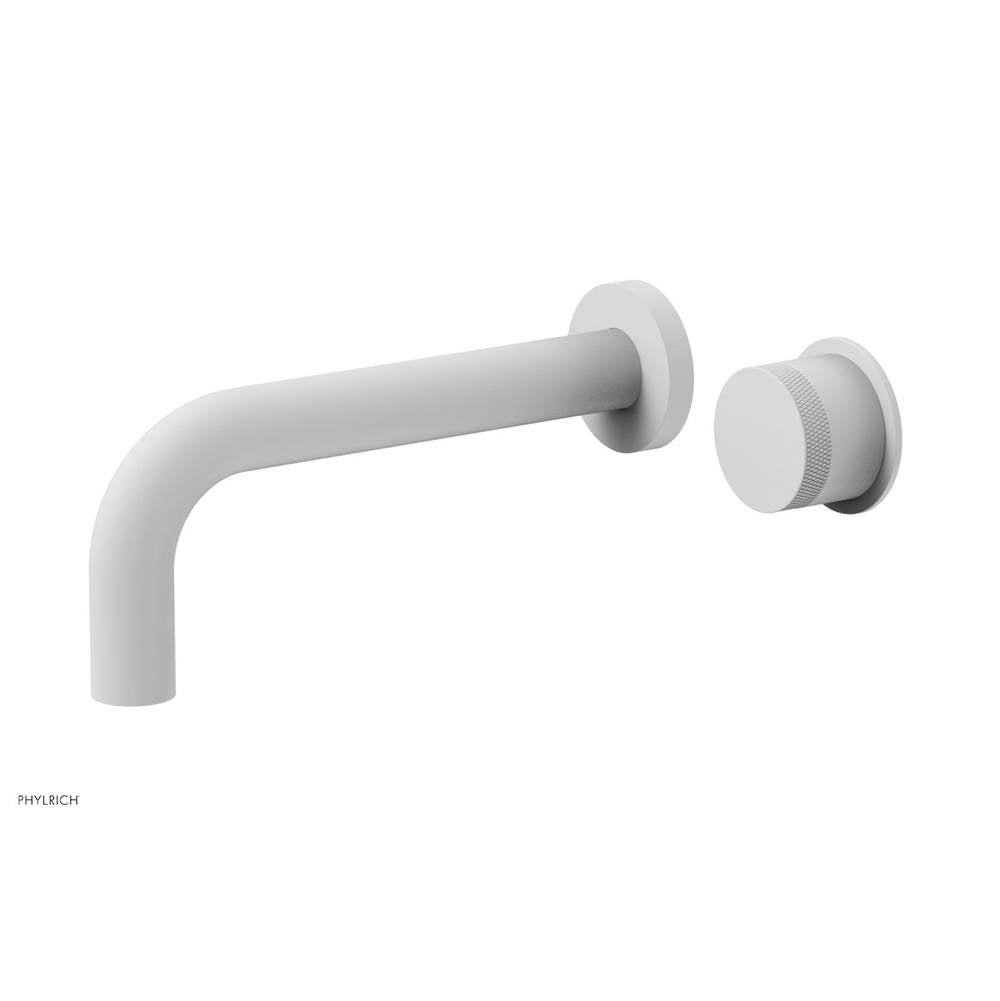 Phylrich - 7 1/2'' Single Handle Lav Set Knurled Handle - Satin White