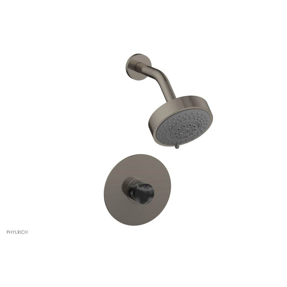 Phylrich - Shower Set Trim, Sq. - Pewter