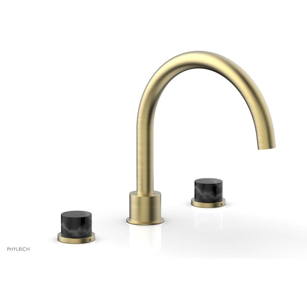 Phylrich - Deck Tub Set Marble Hdl - Burnished Gold