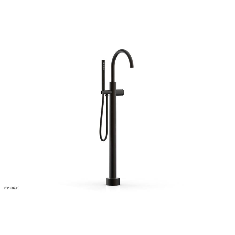 Phylrich - Floor Mounted Tub Filler Knurled Hdl W/Handshwr-Tall - Oil Rubbed Bronze