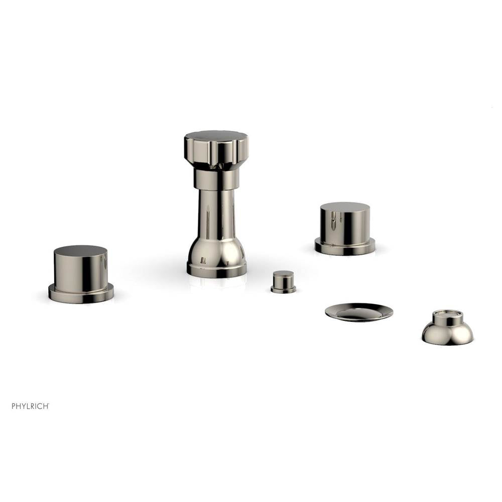 Phylrich - 4 Hole Bidet Smth Hdl - Polished Nickel