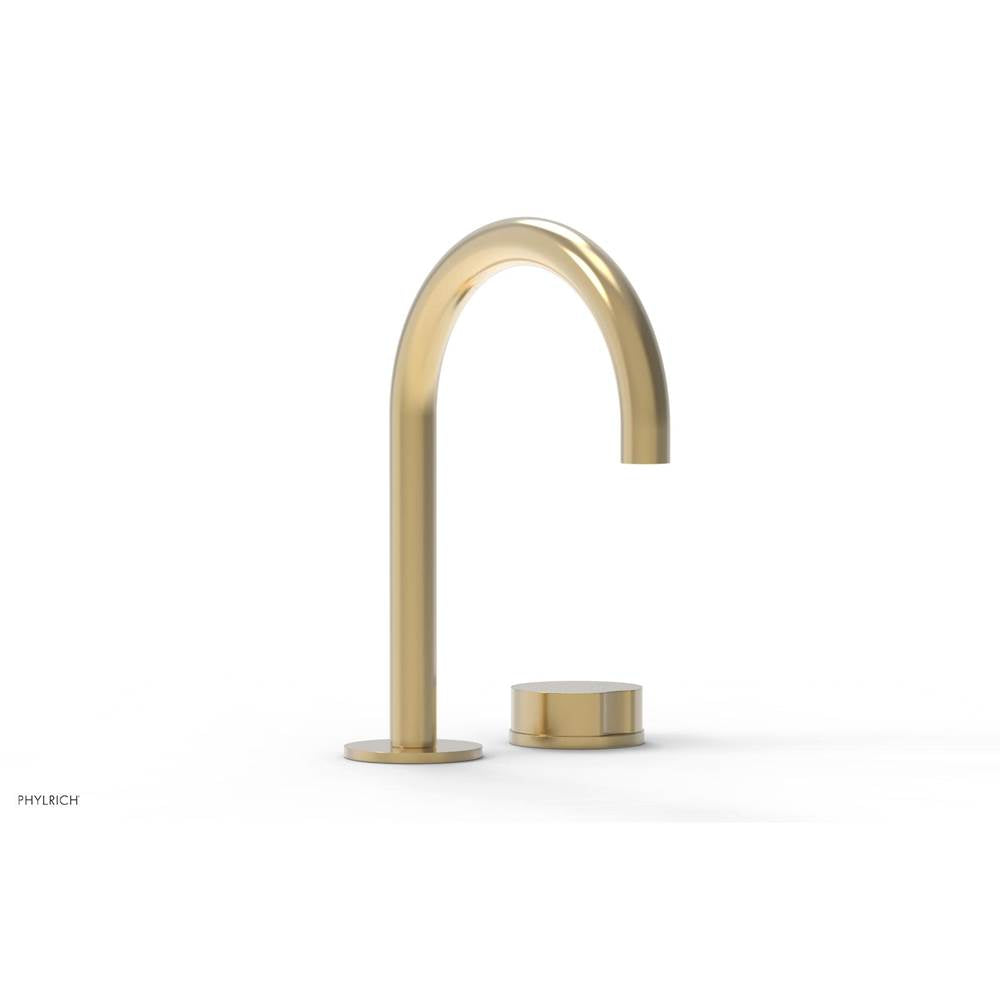 Phylrich - Circ Sngl Faucet W Brass Handles, P To Close Drain - Satin Brass