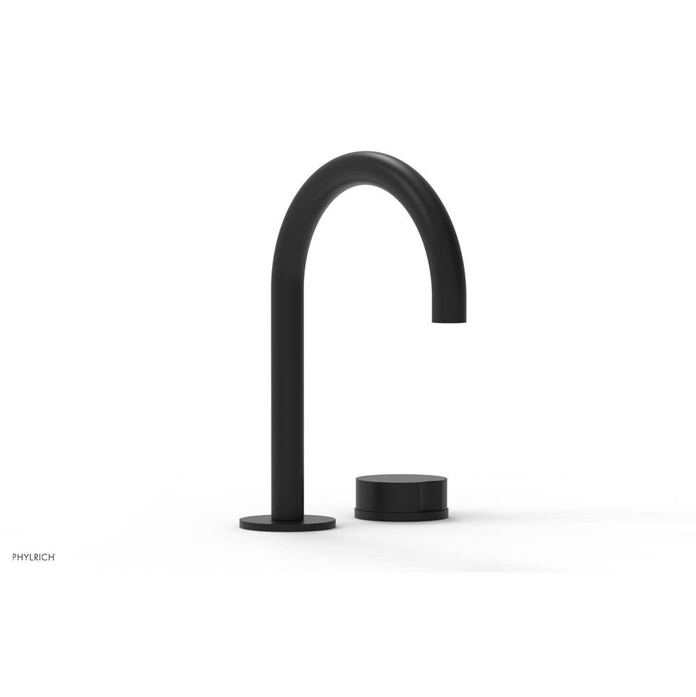Phylrich - Circ Sngl Faucet W Brass Handles, P To Close Drain - Matte Black