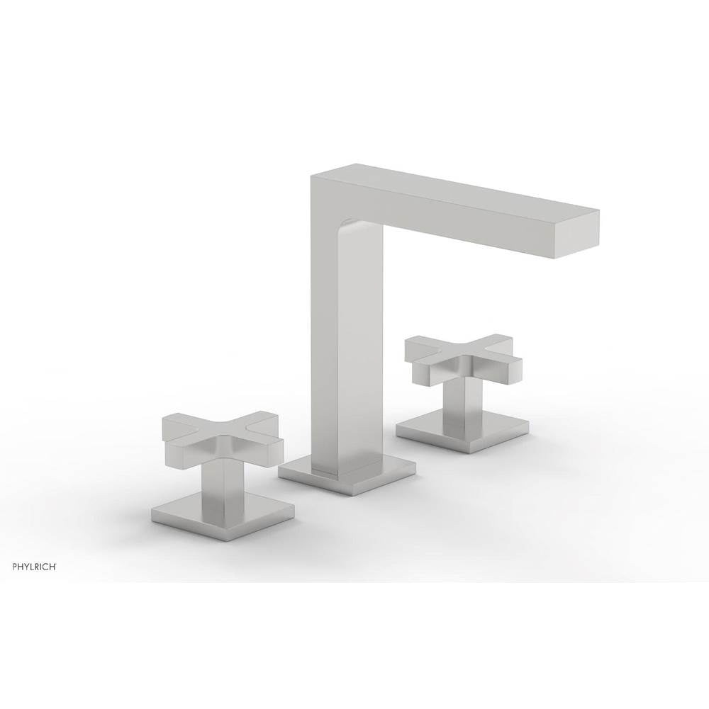 Phylrich - CROI - Widespread Faucet - High Spout Cross Handles - Satin chrome