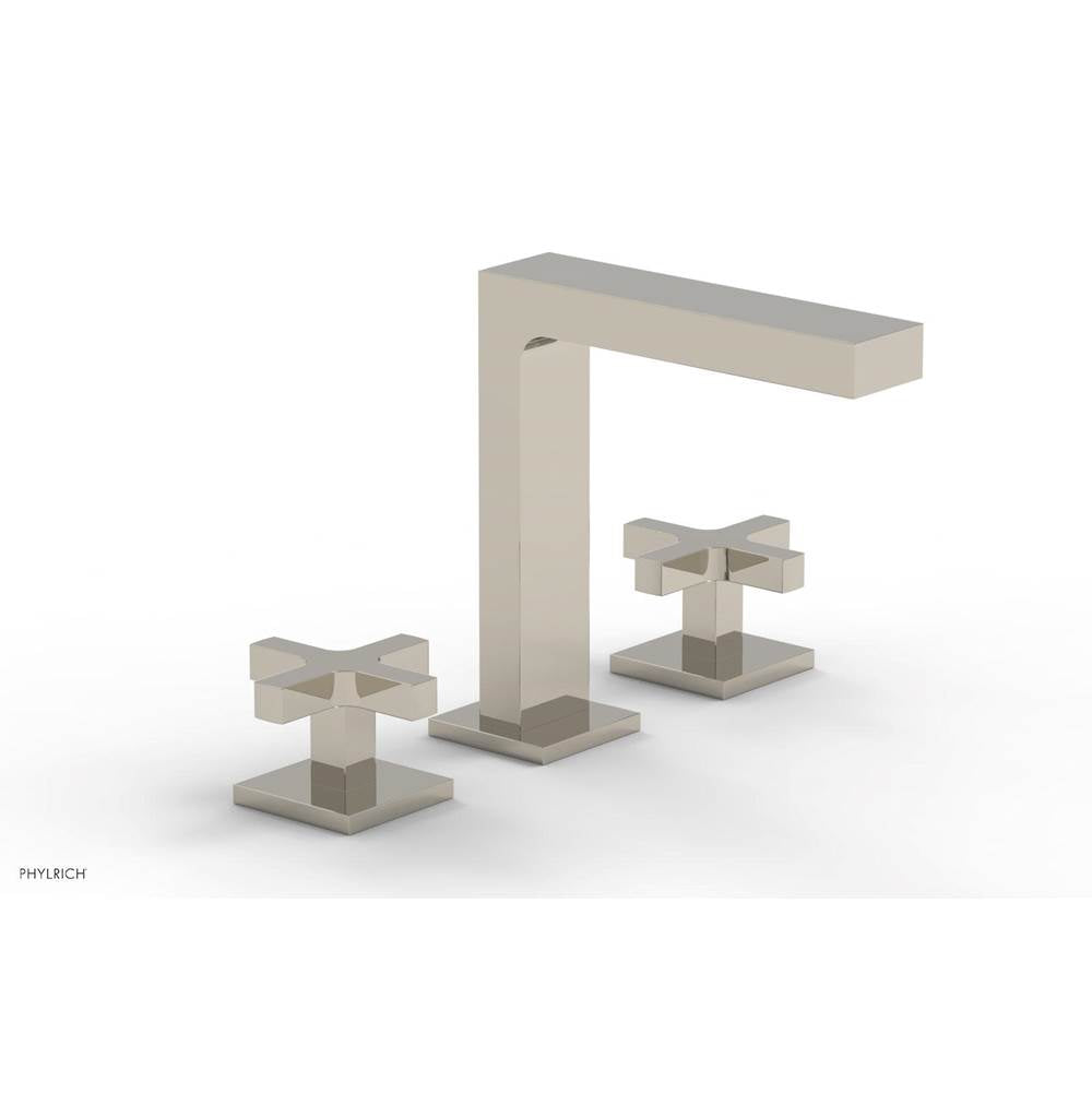 Phylrich - CROI - Widespread Faucet - High Spout Cross Handles - Polished Nickel