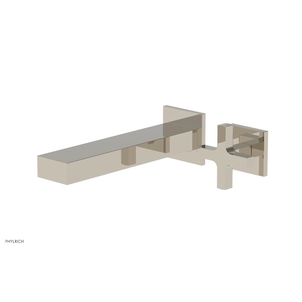 Phylrich - CROI - Single Cross Handle Wall Lavatory Set - Polished Nickel