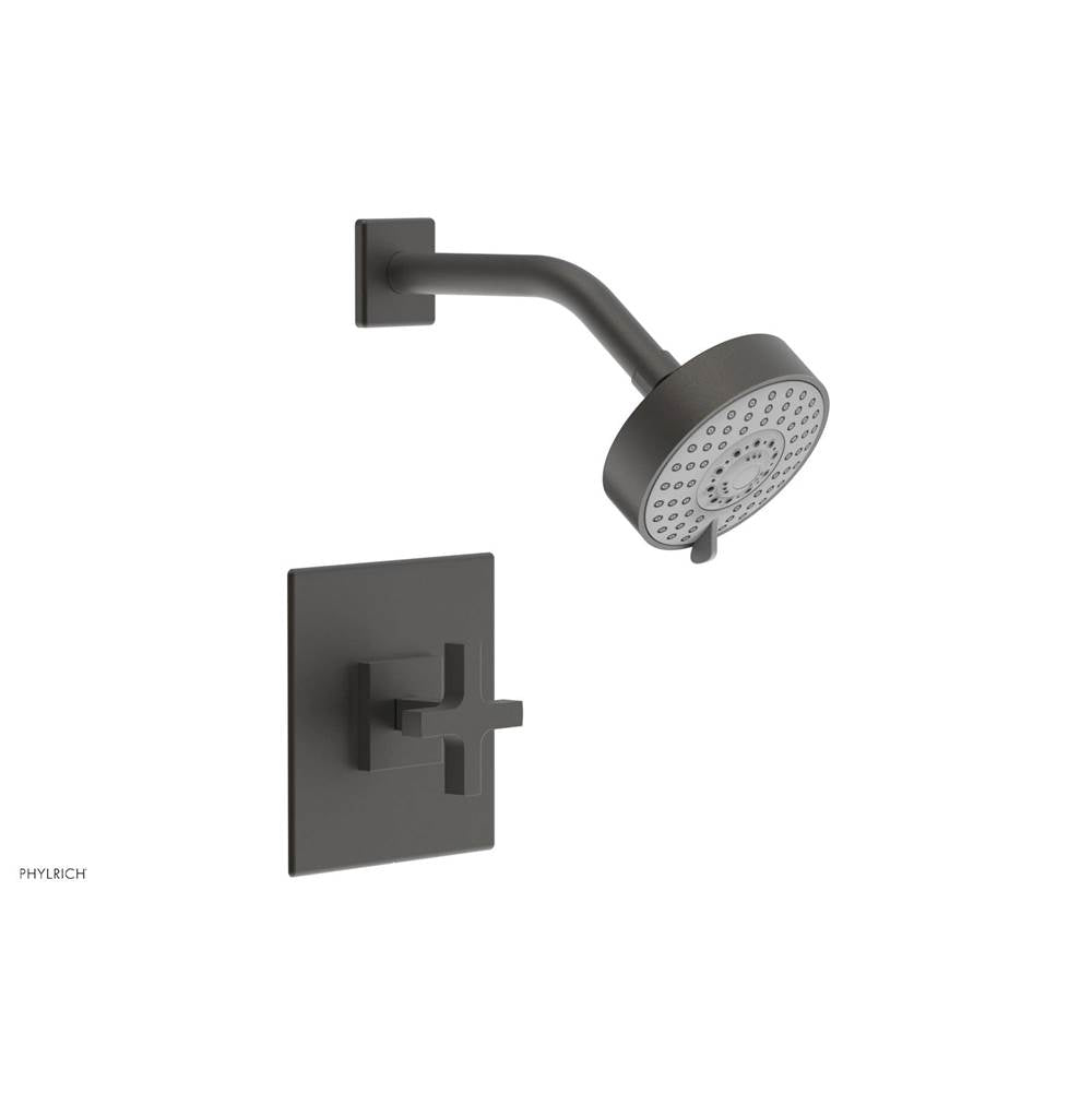 Phylrich - CROI - Pressure Balance Shower Set - Cross Handle - Oil Rubbed Bronze