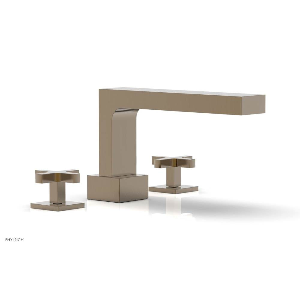 Phylrich - CROI - Deck Tub Set - Cross Handles - Antique Brass