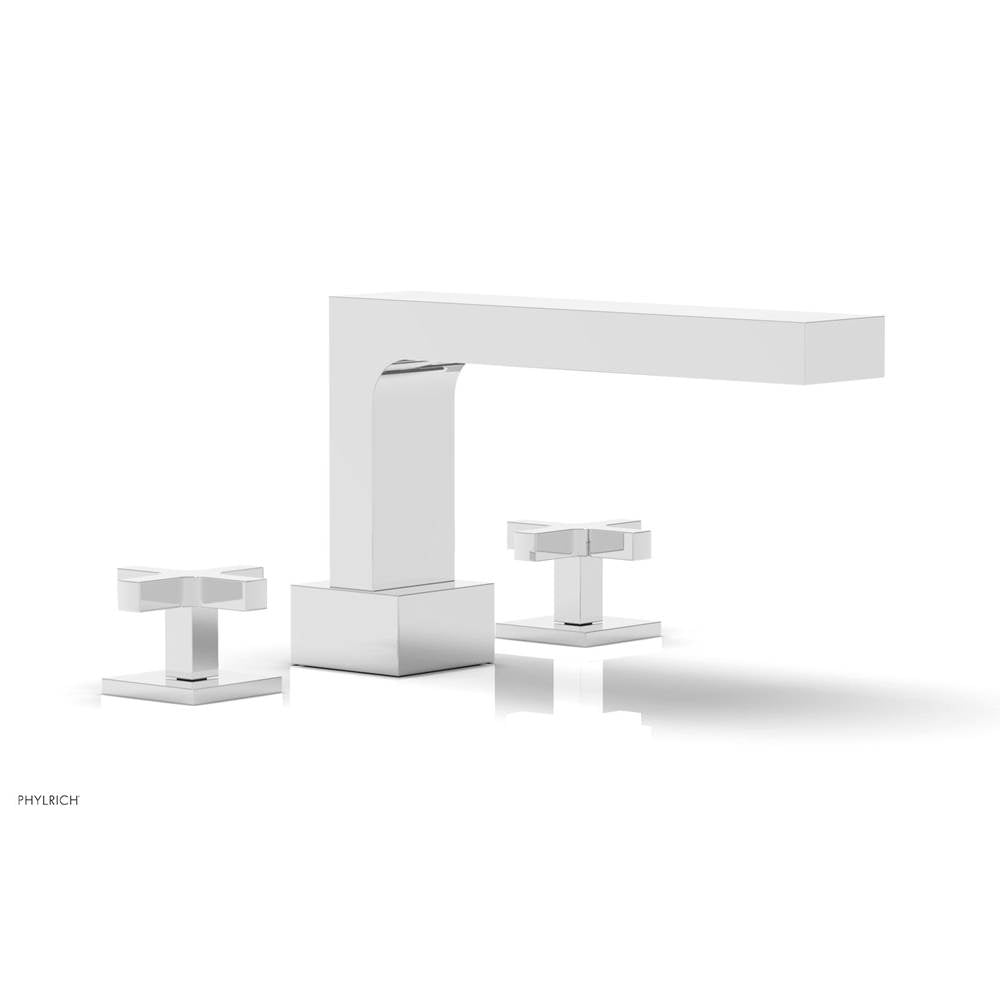Phylrich - CROI - Deck Tub Set - Cross Handles - Polished Chrome