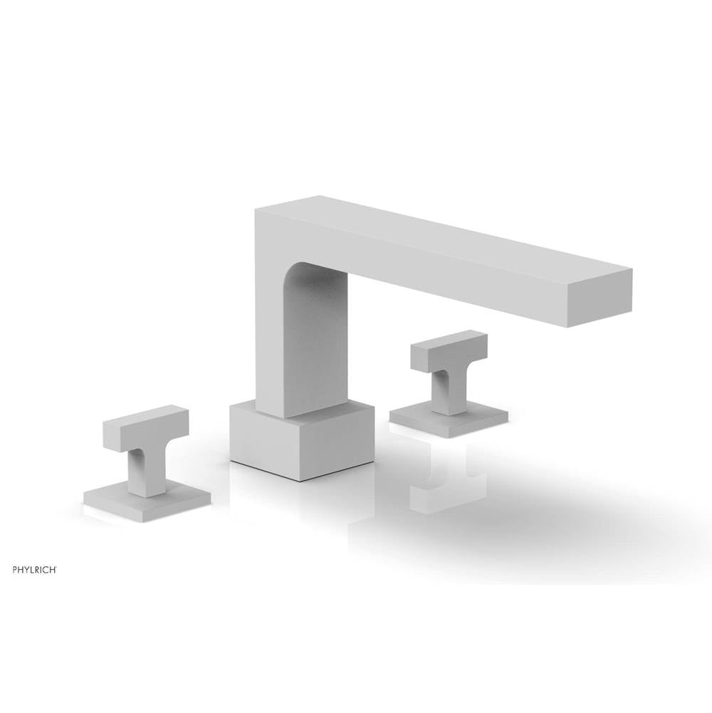 Phylrich - CROI - Deck Tub Set - Lever Handles - Satin White